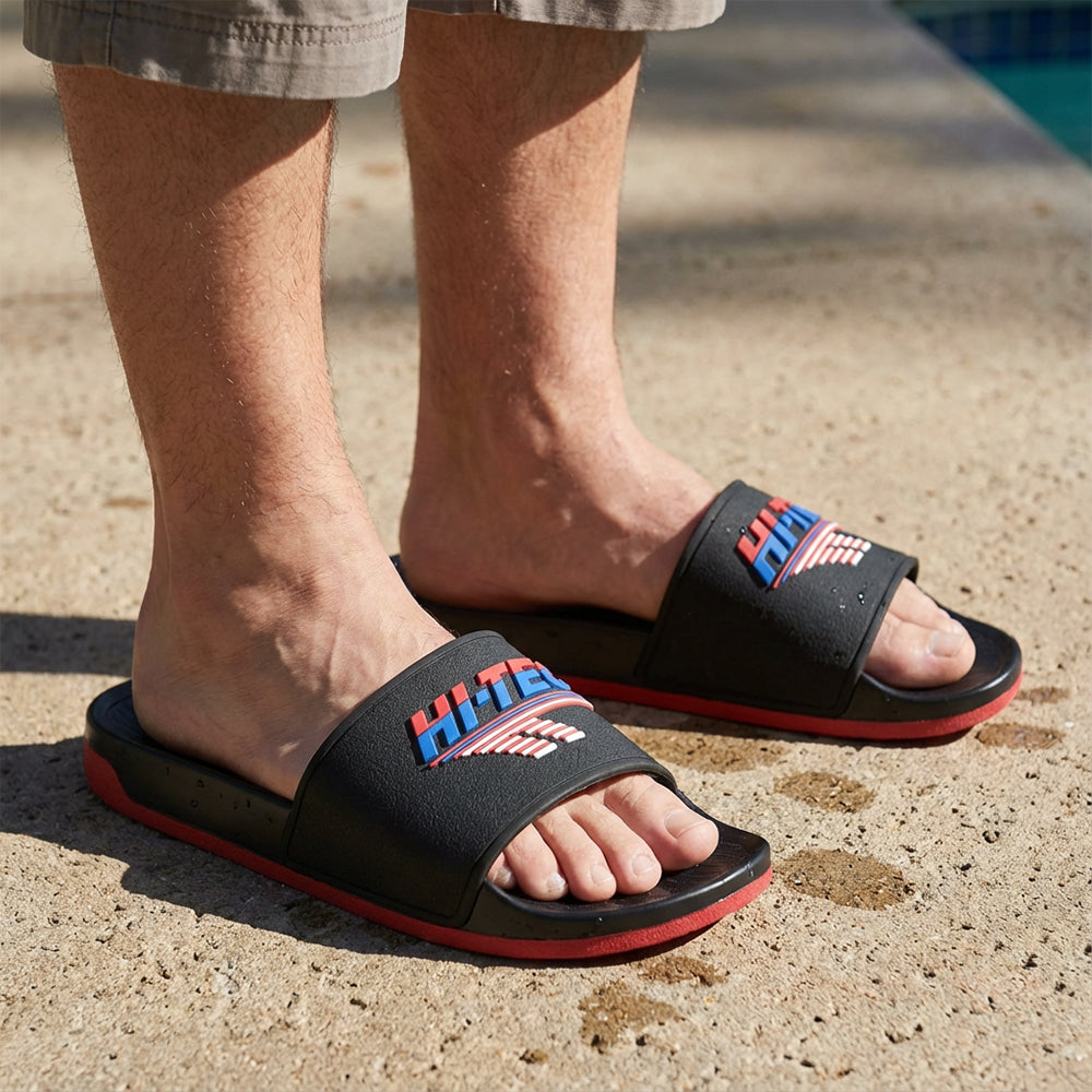 HI TEC HERITAGE SLIDE BLACK RED BLUE Référence : L014798