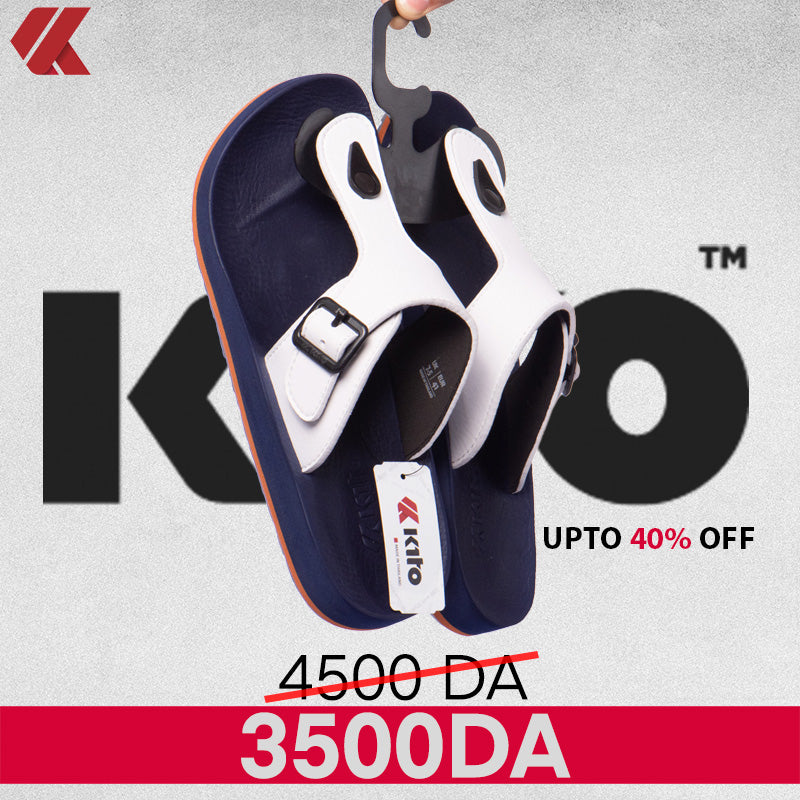 CLAQUETTE KITO Référence : AA54M-WHITE-NAVY