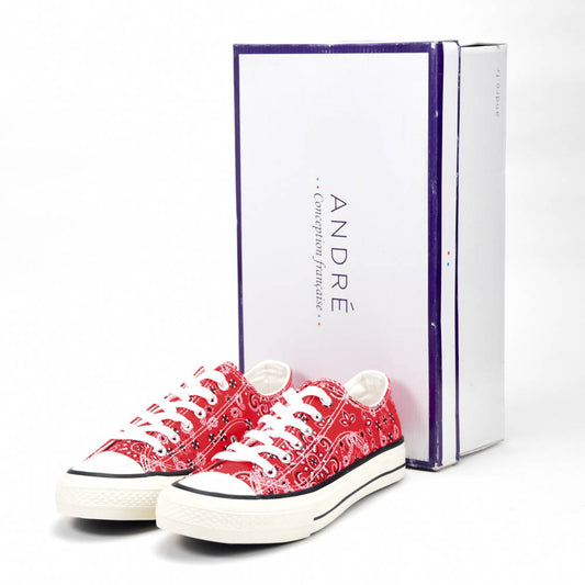 ANDRÉ ESPADRILLE HOMME VOILURE BLANC, BLEU, ROUGE
