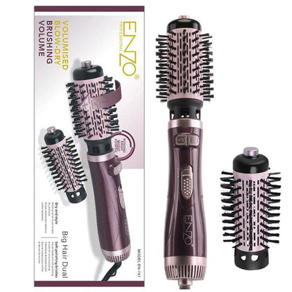 ENZO PROFESSIONAL Brosse chauffante Lissante Rotative 2IN1 En Brushing Volume Céramique Référence : EN-747