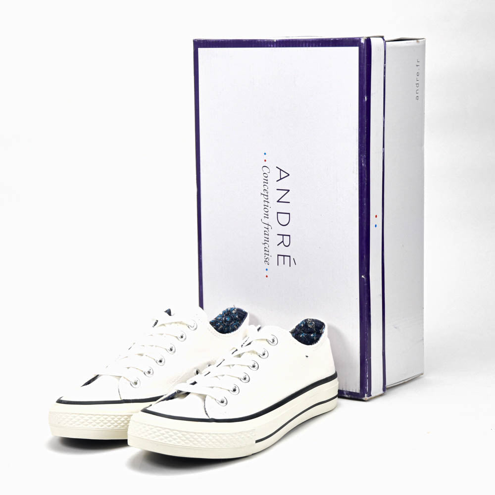 ANDRÉ ESPADRILLE HOMME VOILURE BLANC, BLEU, ROUGE