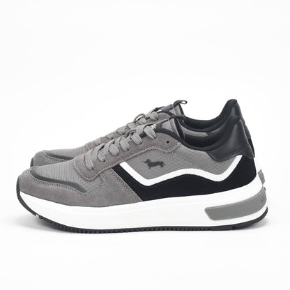 Harmont and Blaine Suede and Technical Fabric Sneakers Référence : EFM252.050.A60.AD