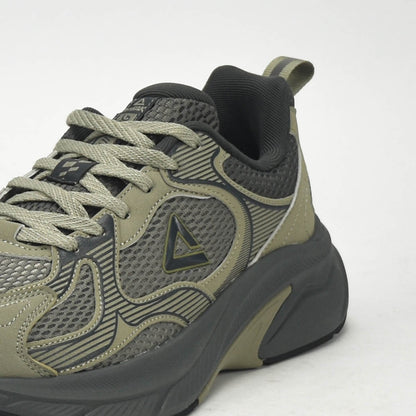 Sneaker PEAK Ultra Confort – Vert & Gris / حذاء فائق الراحة – أخضر ورمادي