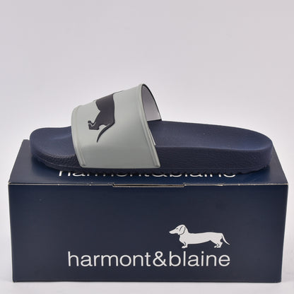 HARMONT AND BLAINE CIABATTA UOMO EVA - LOGO GRIGIO - BLU Référence : EFM231-131-6520
