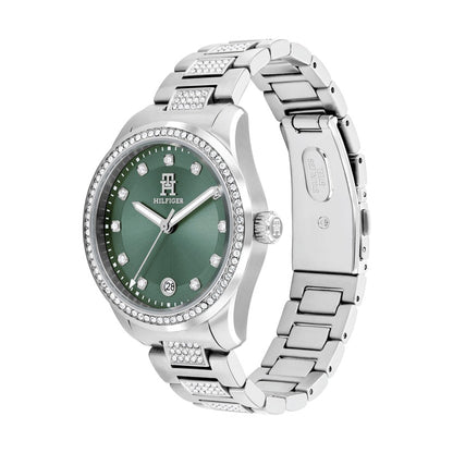 Tommy Hilfiger Green Dial Crystal-Embellished Référence : 1782759