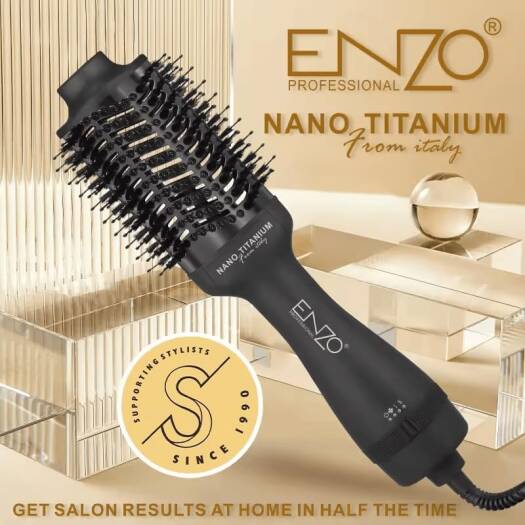 ENZO PROFESSIONAL Brosse Volumisante EN-6215 Professionnelle-1500watt Référence : EN-6215