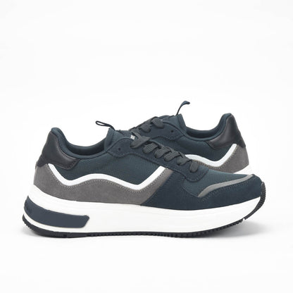 Harmont and Blaine Suede and Fabric Sneakers Référence : EFM252.050.A60.A6