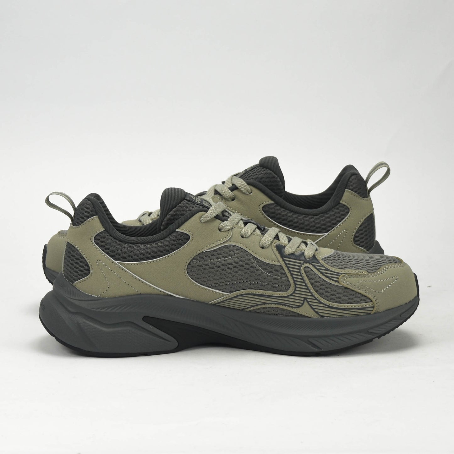 Sneaker PEAK Ultra Confort – Vert & Gris / حذاء فائق الراحة – أخضر ورمادي