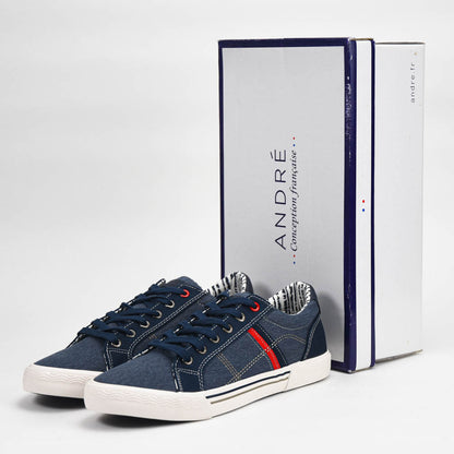 ANDRÉ ESPADRILLE HOMME VOILURE BLANC, BLEU, ROUGE