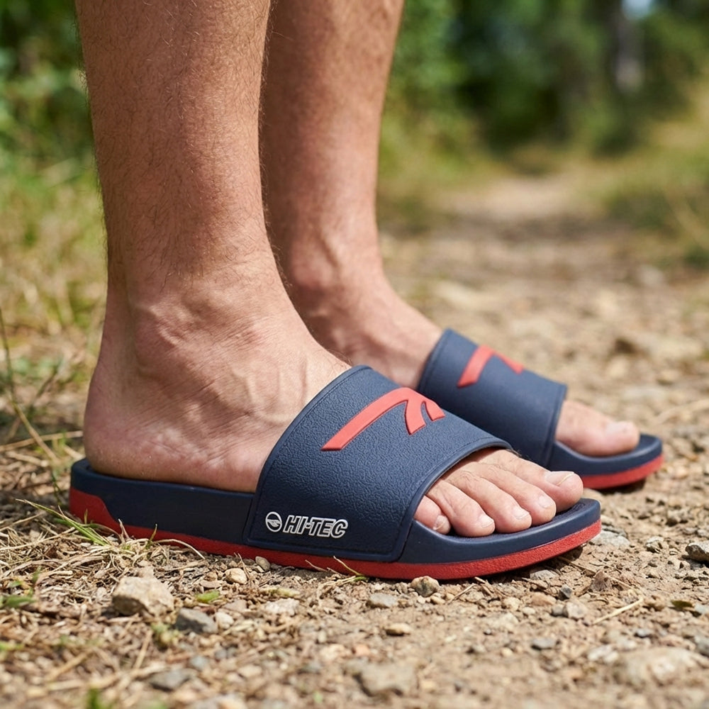 HI TEC CORE SLIDE NAVY FLAME SCARLET Référence : O013329