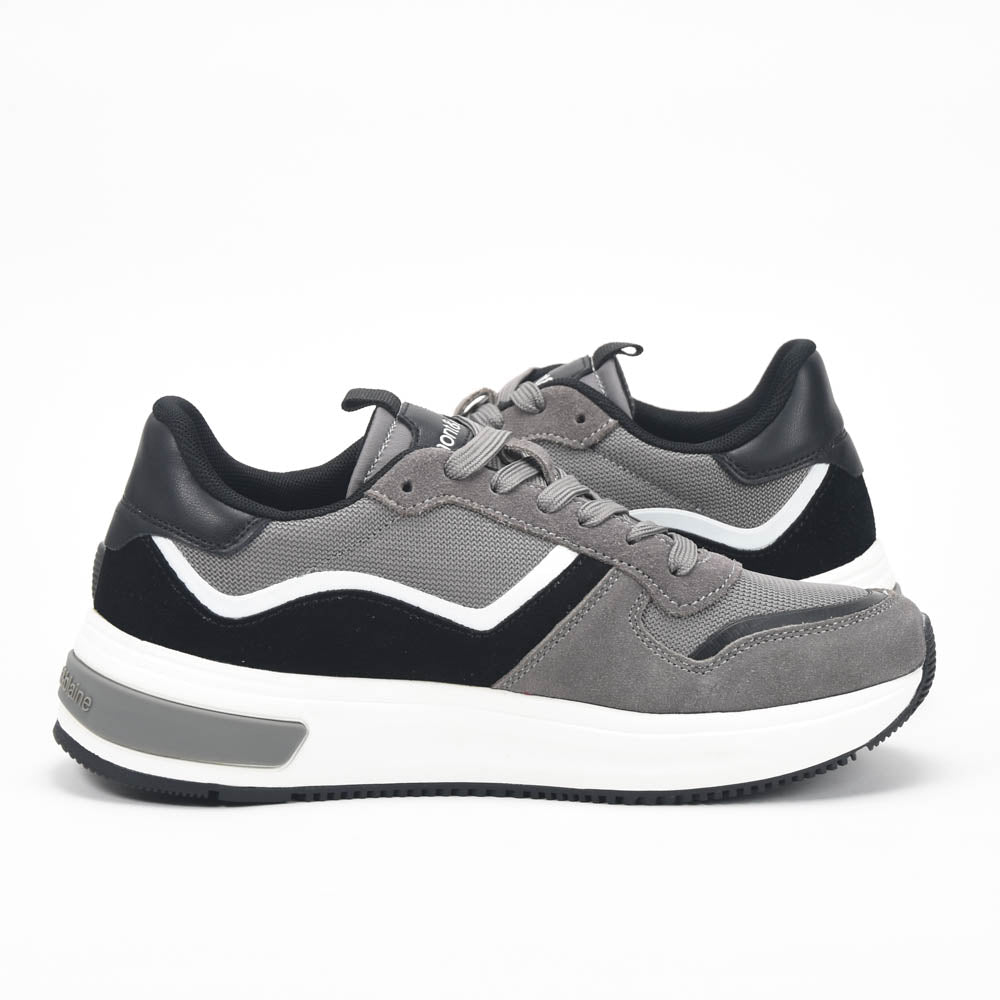 Harmont and Blaine Suede and Technical Fabric Sneakers Référence : EFM252.050.A60.AD