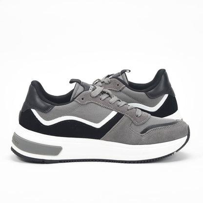 Harmont and Blaine Suede and Technical Fabric Sneakers Référence : EFM252.050.A60.AD