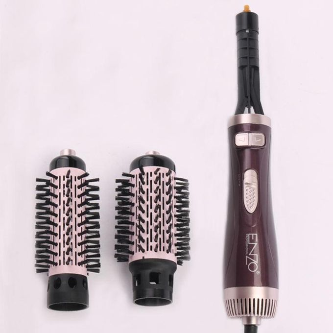 ENZO PROFESSIONAL Brosse chauffante Lissante Rotative 2IN1 En Brushing Volume Céramique Référence : EN-747