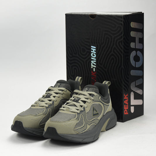 Sneaker PEAK Ultra Confort – Vert & Gris / حذاء فائق الراحة – أخضر ورمادي