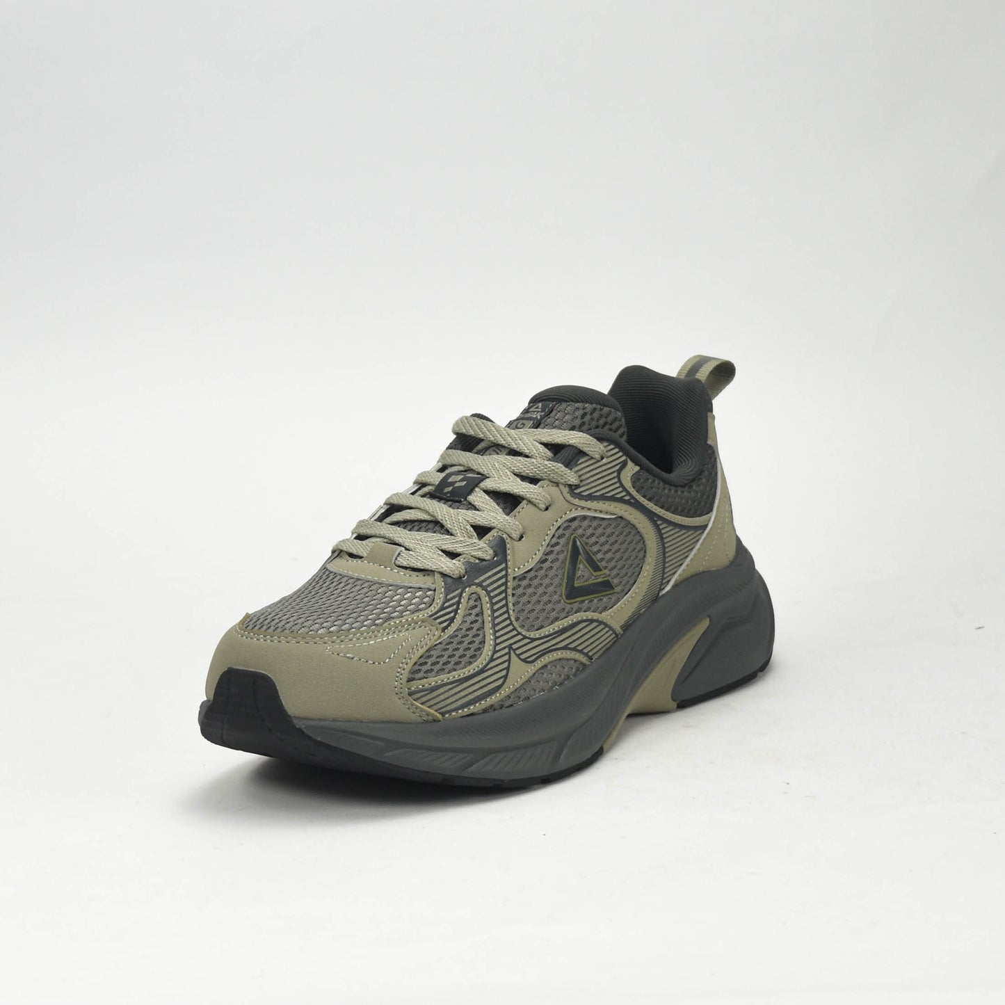 Sneaker PEAK Ultra Confort – Vert & Gris / حذاء فائق الراحة – أخضر ورمادي