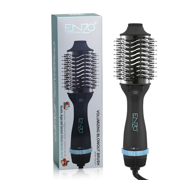 ENZO PROFESSIONAL VOLUMIZING BLOWOUT BRUSH BLACK Référence : EN-6211BLK