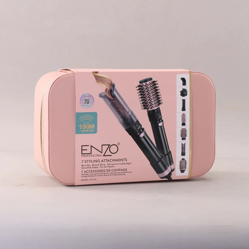 ENZO Professional Styler Multifonction 7 en 1 à Technologie Ionique (150M Ions/cm³) Référence : EN-760