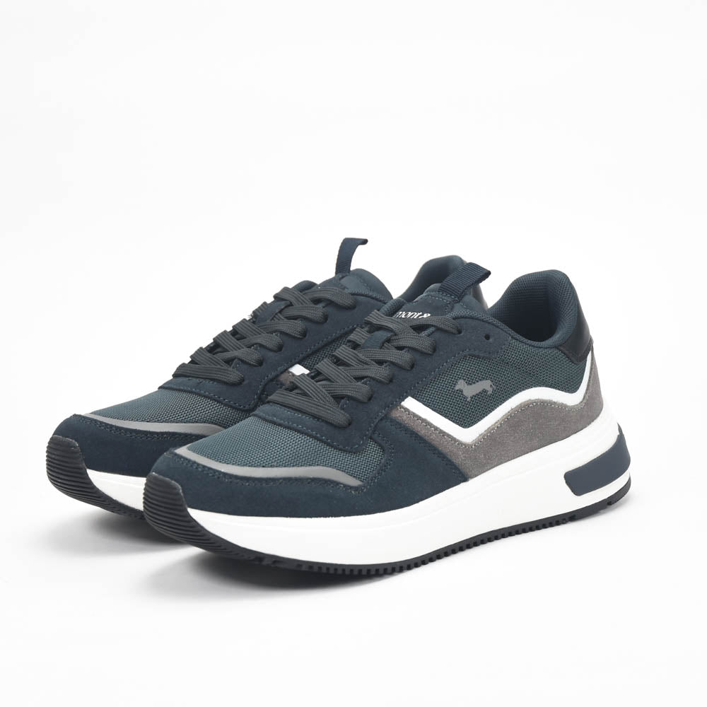 Harmont and Blaine Suede and Fabric Sneakers Référence : EFM252.050.A60.A6