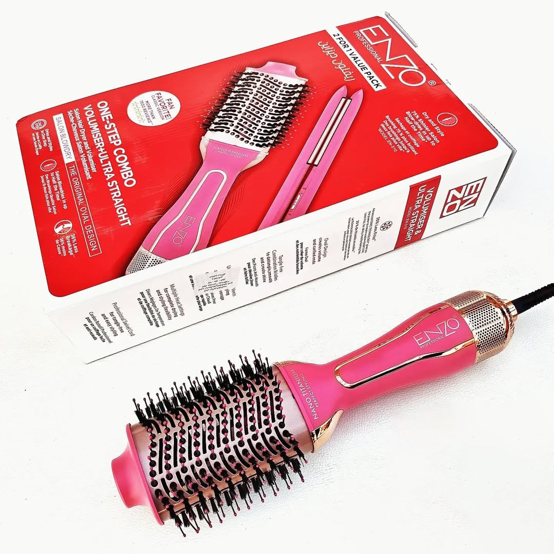 ENZO PROFESSIONAL ONE-STEP COMBO VOLUMISER ULTRA STRAIGHT Référence : EN-510