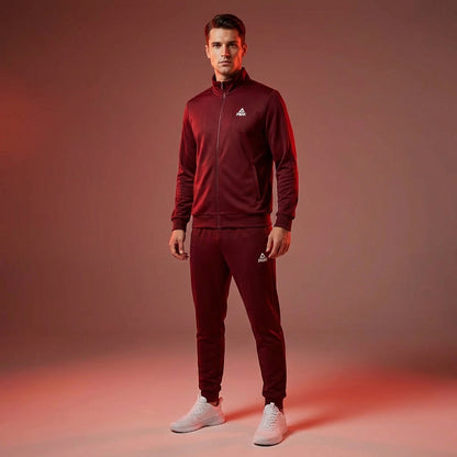PEAK Knitted Tracksuit-Burgundy Référence : FW94053-0090