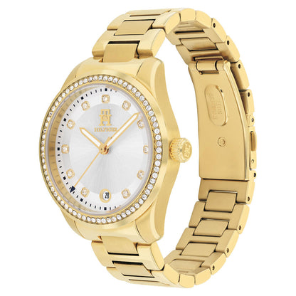 Montre Tommy Hilfiger Gold Steel Silver Dial Référence : 1782758