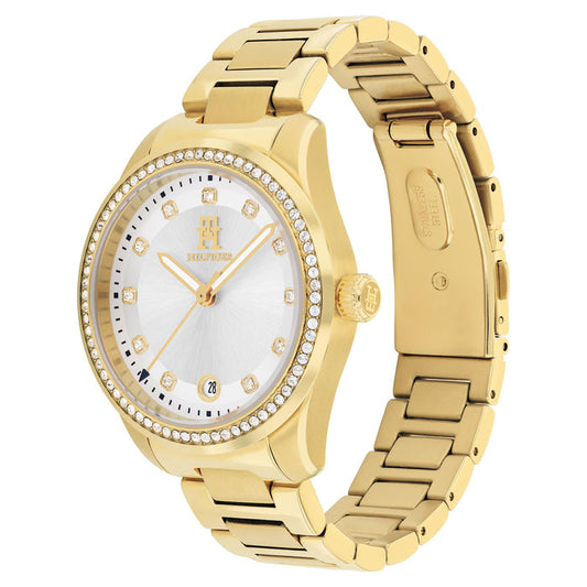 Montre Tommy Hilfiger Gold Steel Silver Dial Référence : 1782758