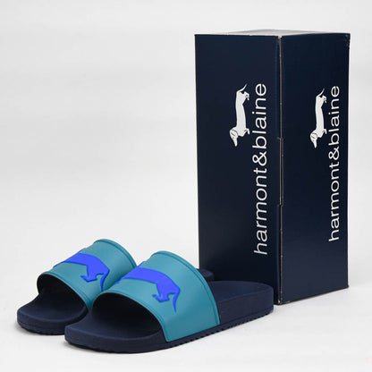 HARMONT AND BLAINE CIABATTA UOMO EVA - LOGO VERDE MARE - BLU Référence : EFM231-131-6540