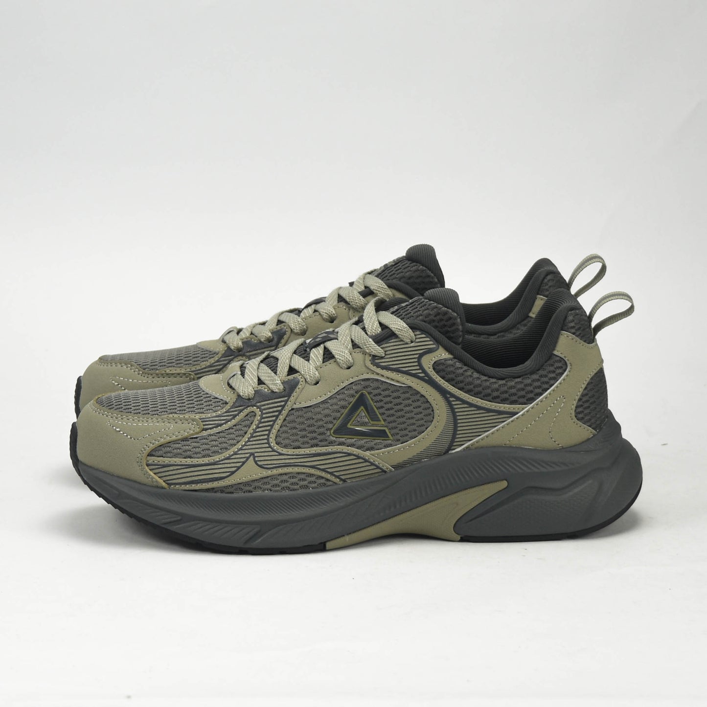Sneaker PEAK Ultra Confort – Vert & Gris / حذاء فائق الراحة – أخضر ورمادي