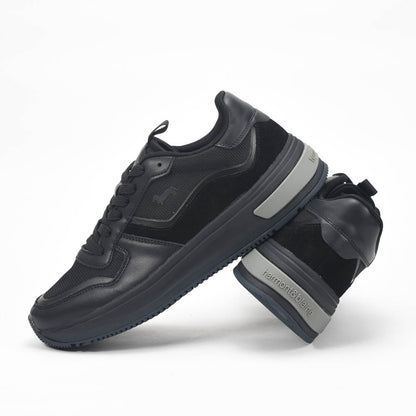 Harmont and Blaine Suede and Fabric Sneakers Référence : EFM252.050.A40.A4