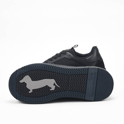 Harmont and Blaine Suede and Fabric Sneakers Référence : EFM252.050.A40.A4