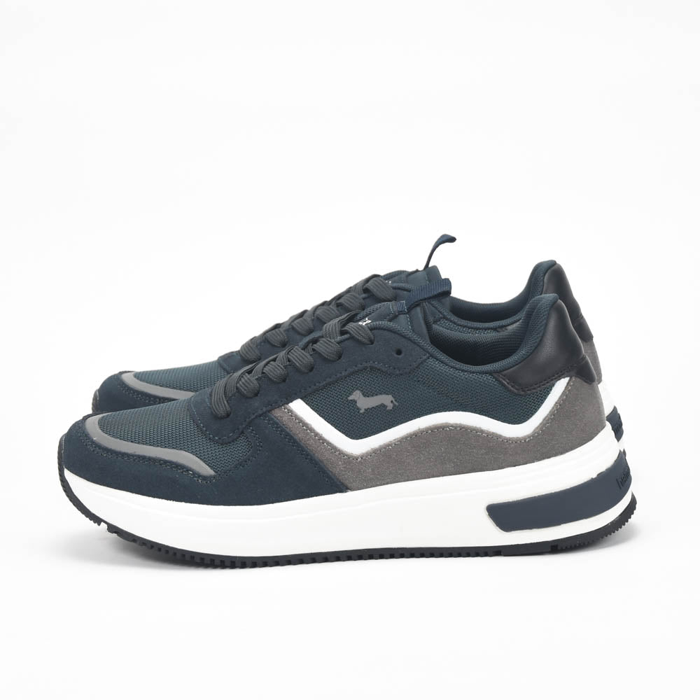 Harmont and Blaine Suede and Fabric Sneakers Référence : EFM252.050.A60.A6