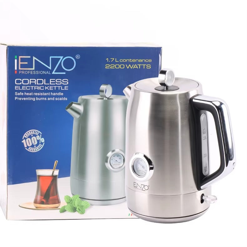 ENZO PROFESSIONAL CORDLESS ELECTRIC KETTLE Référence : ITA20011