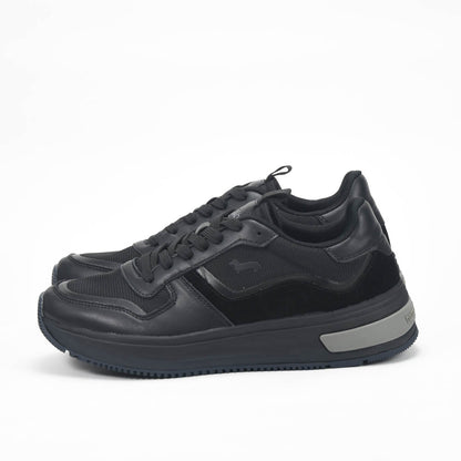 Harmont and Blaine Suede and Fabric Sneakers Référence : EFM252.050.A40.A4