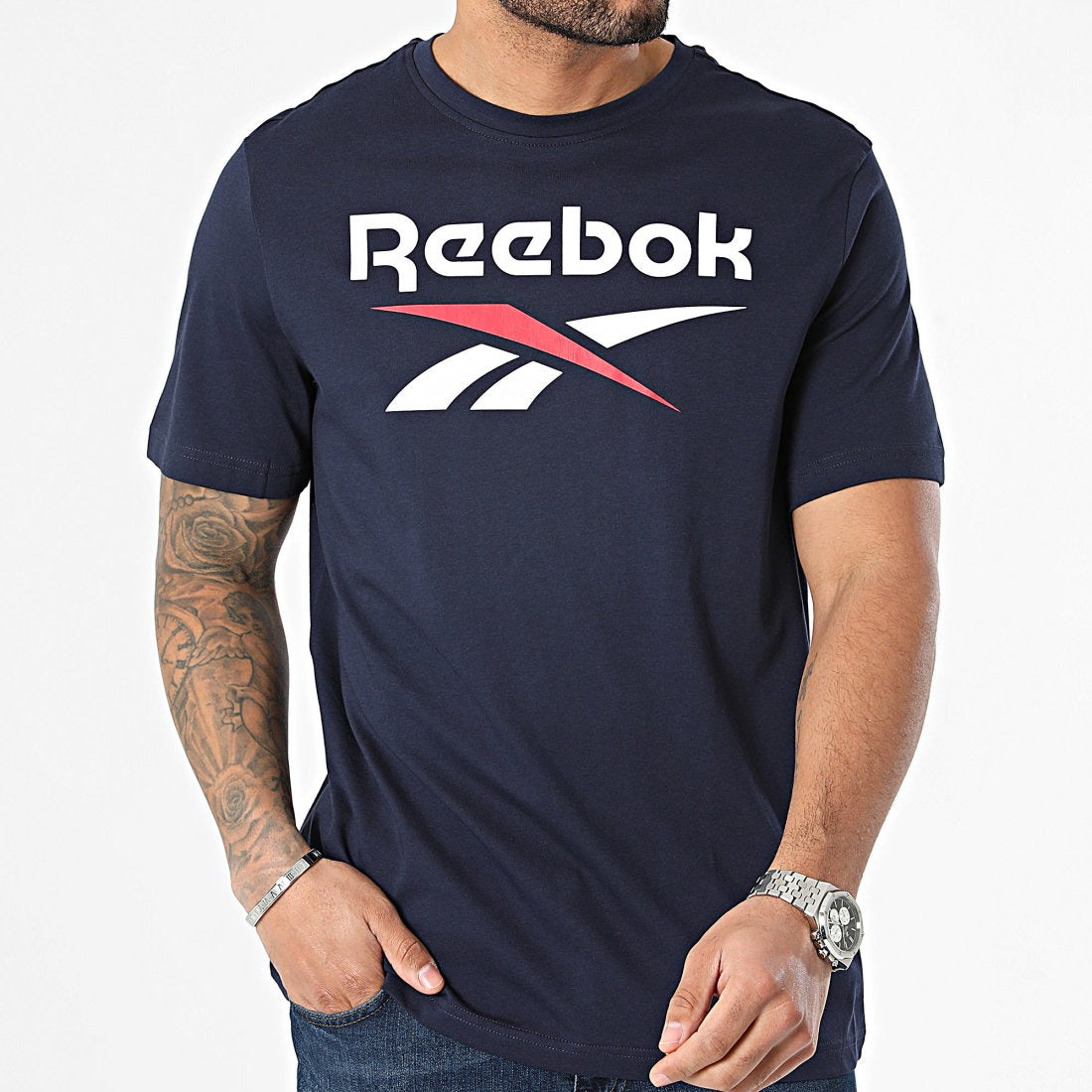 T-shirt Reebok Identity Grand Logo 🇩🇿 تيشيرت Reebok Identity بشعار كبير