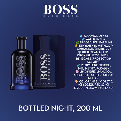 BOSS BOTTLED NIGHT EDT 200ML Référence : 58022215