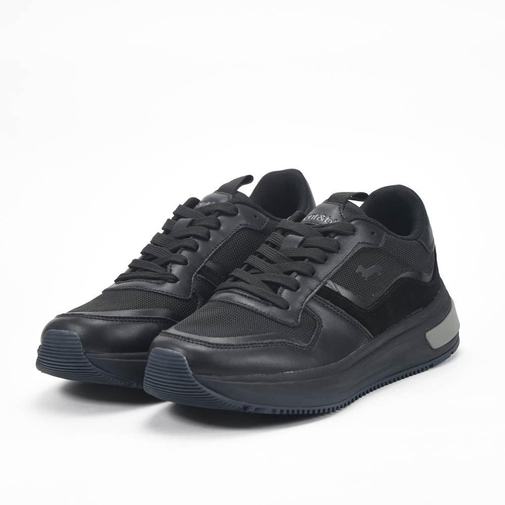 Harmont and Blaine Suede and Fabric Sneakers Référence : EFM252.050.A40.A4