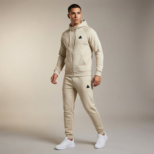PEAK KNITTED TRACKSUIT WHITE BEIGE Référence : FW94067-Z399