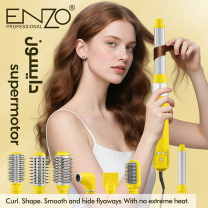 ENZO Professional Styler à Air Chaud Multifonction 8 en 1 avec Technologie Ionique et Moteur BLDC Référence : EN-6223