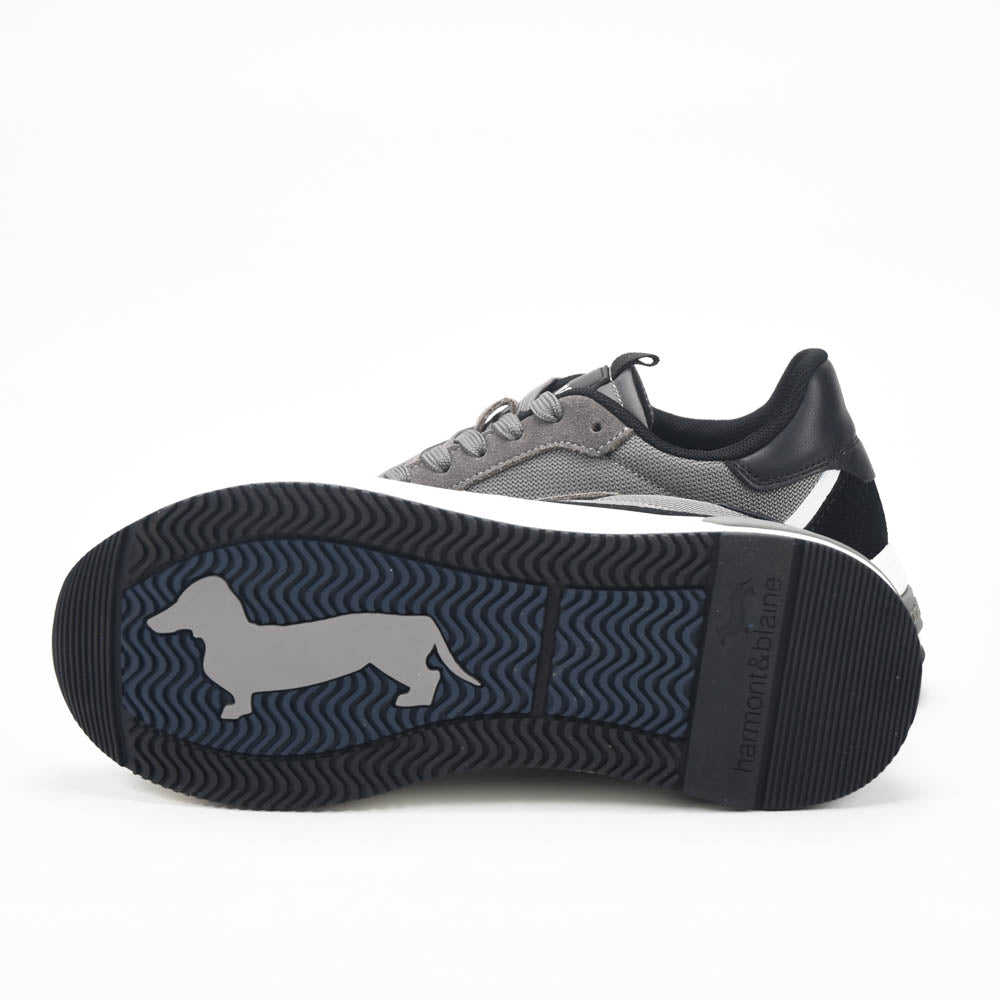 Harmont and Blaine Suede and Technical Fabric Sneakers Référence : EFM252.050.A60.AD