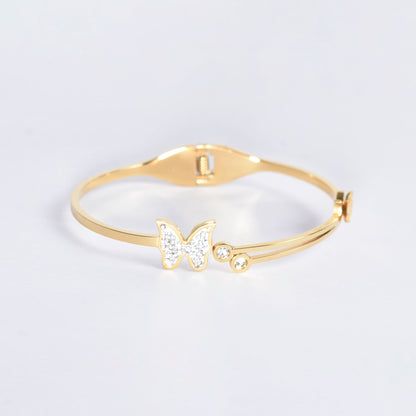 BRACELET LUMIÈRE DE PAPILLIONS DORÉ Référence : 300175