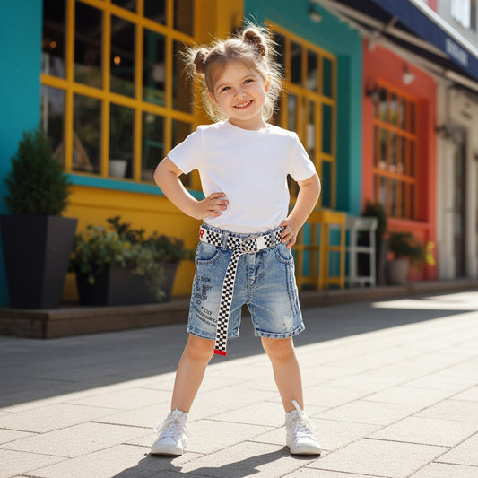 SHORT JEANS BLEU 'OLL SHON BY YOU' 002 Référence : 4401