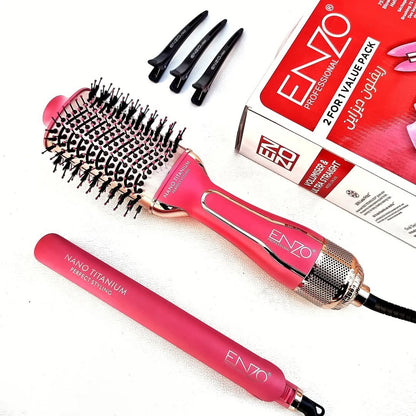 ENZO PROFESSIONAL ONE-STEP COMBO VOLUMISER ULTRA STRAIGHT Référence : EN-510